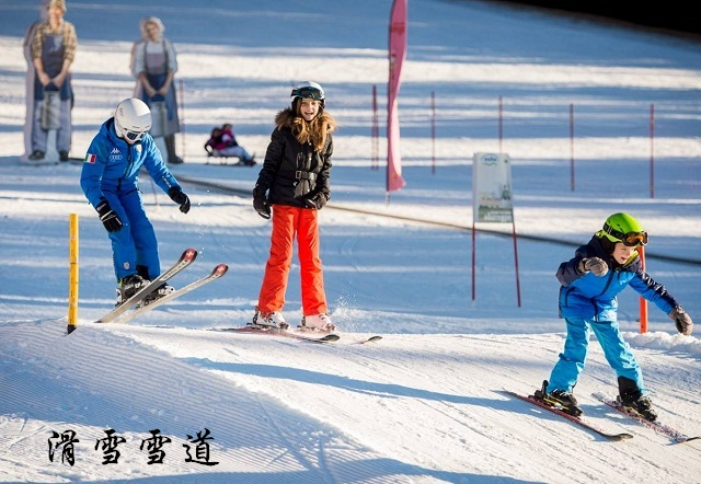 这里的滑雪雪道一般分为三个等级,最容易为蓝道,中级为红道,高级滑道